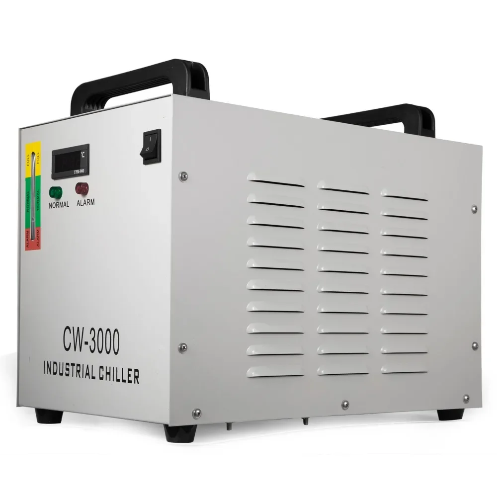 Europe Free Shipping CW-3000 Thermolysis Industrial Water Cooler Chiller For CNC/ Engraver Engraving Machines 60W/80W