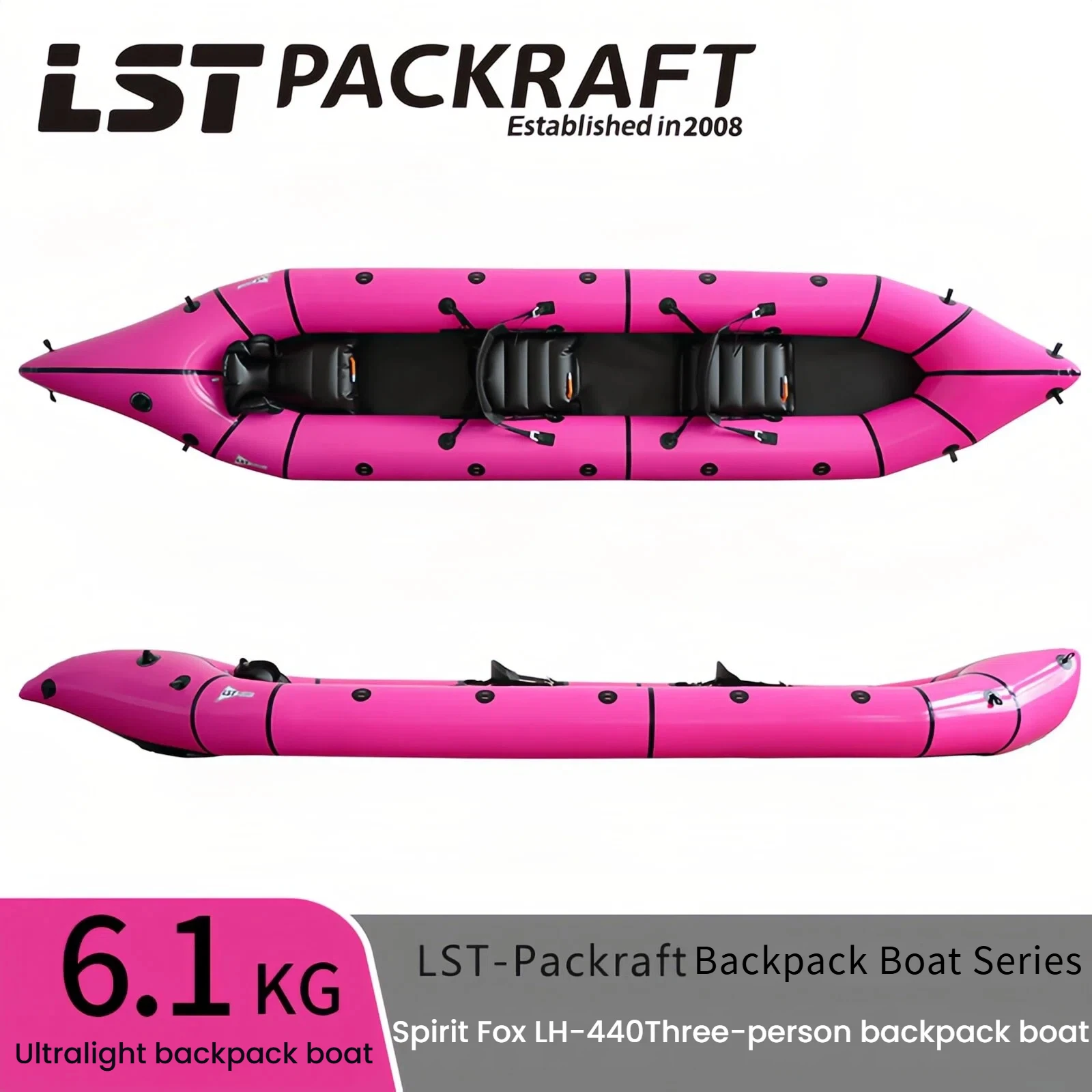 Fishing Boat Inflatable - LST Spirit Fox LH-440 3 Person