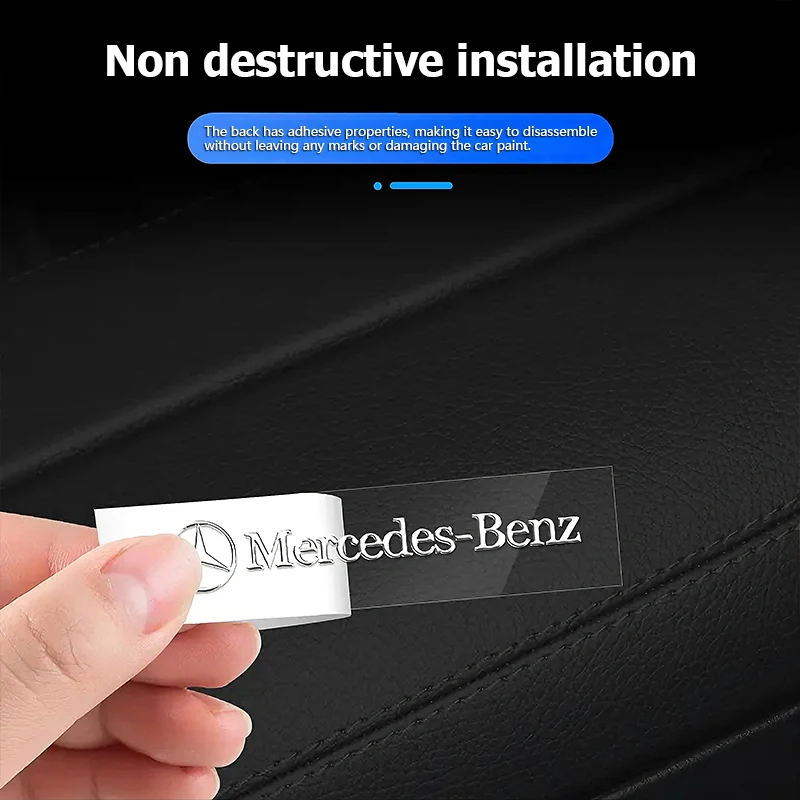 CLS GLA جديد ثلاثية الأبعاد الإبداعية ملصقات السيارات الداخلية شارة معدنية الديكور لمرسيدس بنز AMG الفئة GLC W203 W206 W220 W205 W211 W2