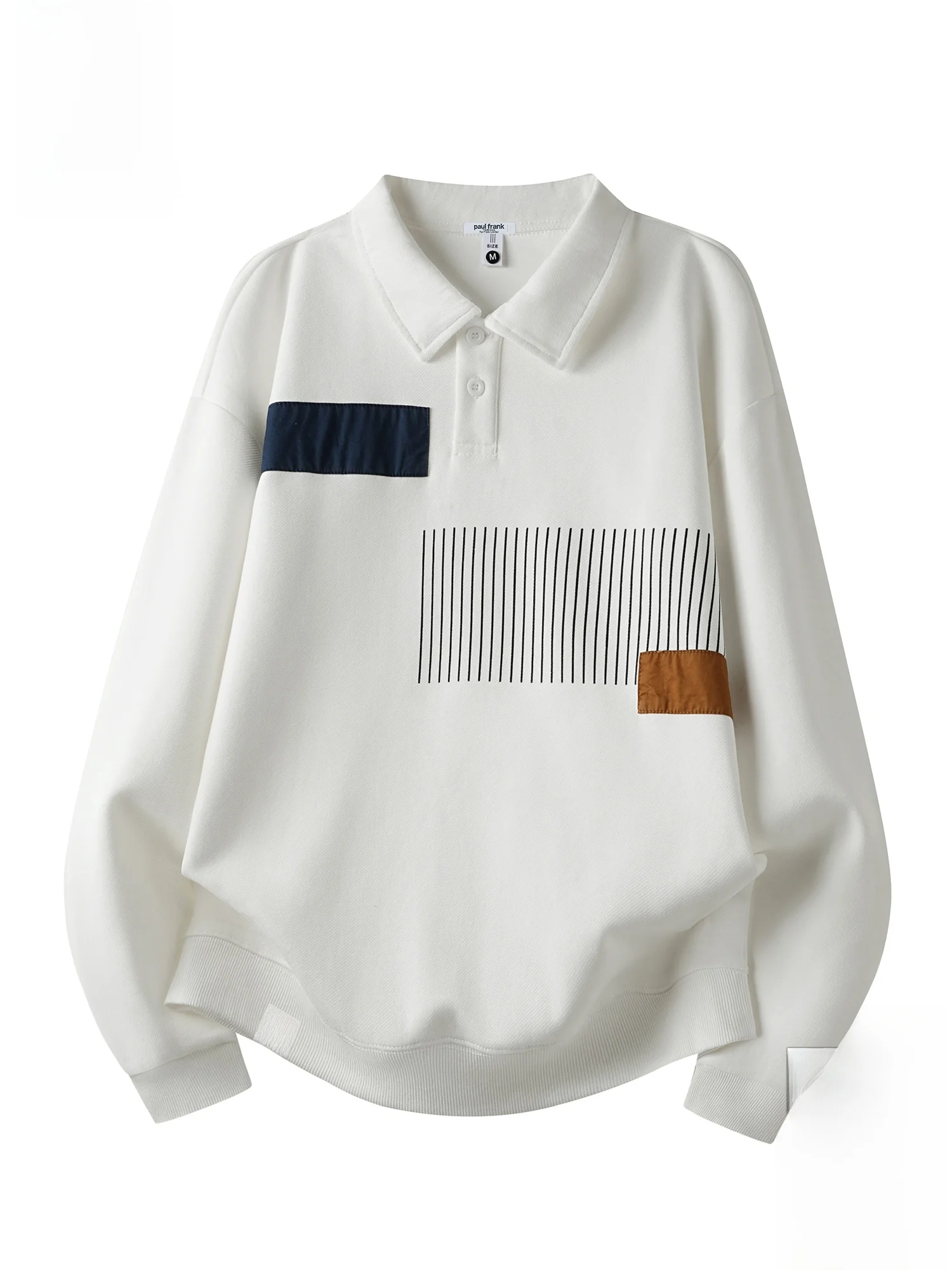 

PaulFrank Monkey Casual Long Sve Collared Sweatirt Men's Spring New Loose Versatile Loose Fit Youth ular Polyester Co...