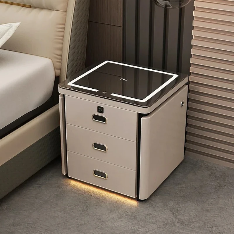 

Living Room Modern Luxury Nightstands Light Unique Aesthetic Storage Bedroom Space Saving Drawers Szafka Nocna Bedroom Furniture