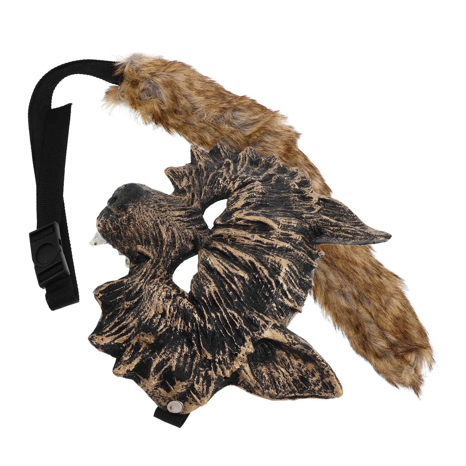 

1 set Wolf Cosplay Prop Animal Costume Set Halloween Party Accessories Gloves Tail Roleplay Decor Photo Props