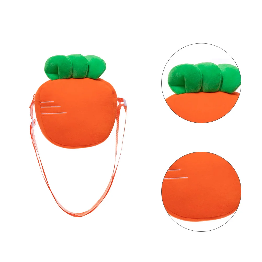 

Children' Kid Crossbody Cartoon Chic Girl Pouch Storage Carrot Shape Kids Single-shoulder Design Coin Purse Mini Tote