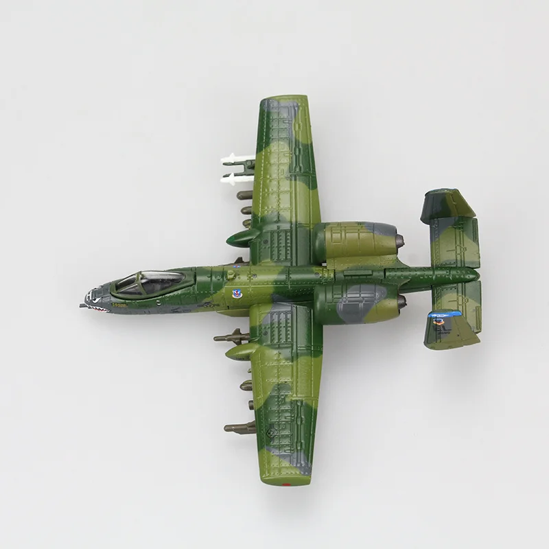 Us Air Force 1:144 Simulation A-10 Warthog Attack Aircraft Model Alloy Finished Aircraft Model Toy Ornament Collection