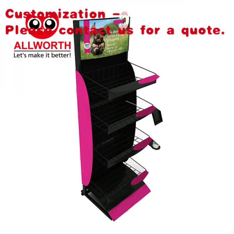 

custom.Best Selling High Quality Retail Store Shopping Mall Multi-layer Showcase Standing Display Rack Shelf