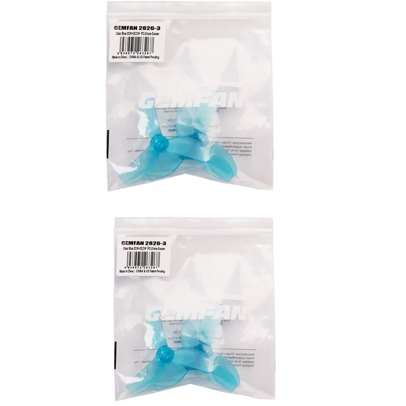 4 paar GEMFAN NIEUWE PROP 2826-3 71mm 3-Blade Propeller VOOR DRONE SOCCER 1205 4300KV Motor Onderdelen
