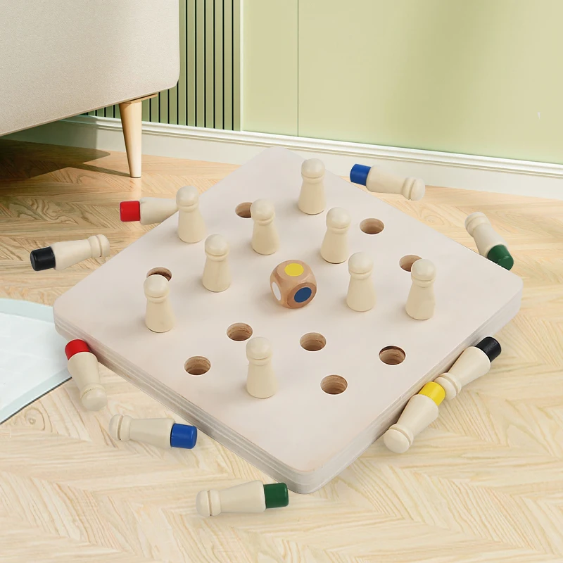 Memory Chess Toy: Match Colors to Build Brainpower Kids Play to Play Interactive Brain-Boosting Fun