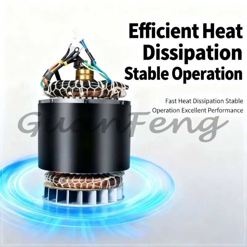 Generator Spare Parts, Main Shaft, Stator & Rotor with Full Copper Winding, 2KW 3KW 5KW 8KW Single Three Phase