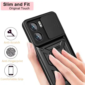 Pouzdro Armor pro OPPO A79 A78 A58 A38 A18 A98 5G A77 A57 A57S A76 A16 A16S A54S s kroužkem a magnetickým držákem Coque Fundas 6 nejlepší prodej Kryt pro OPPO A57 - №5