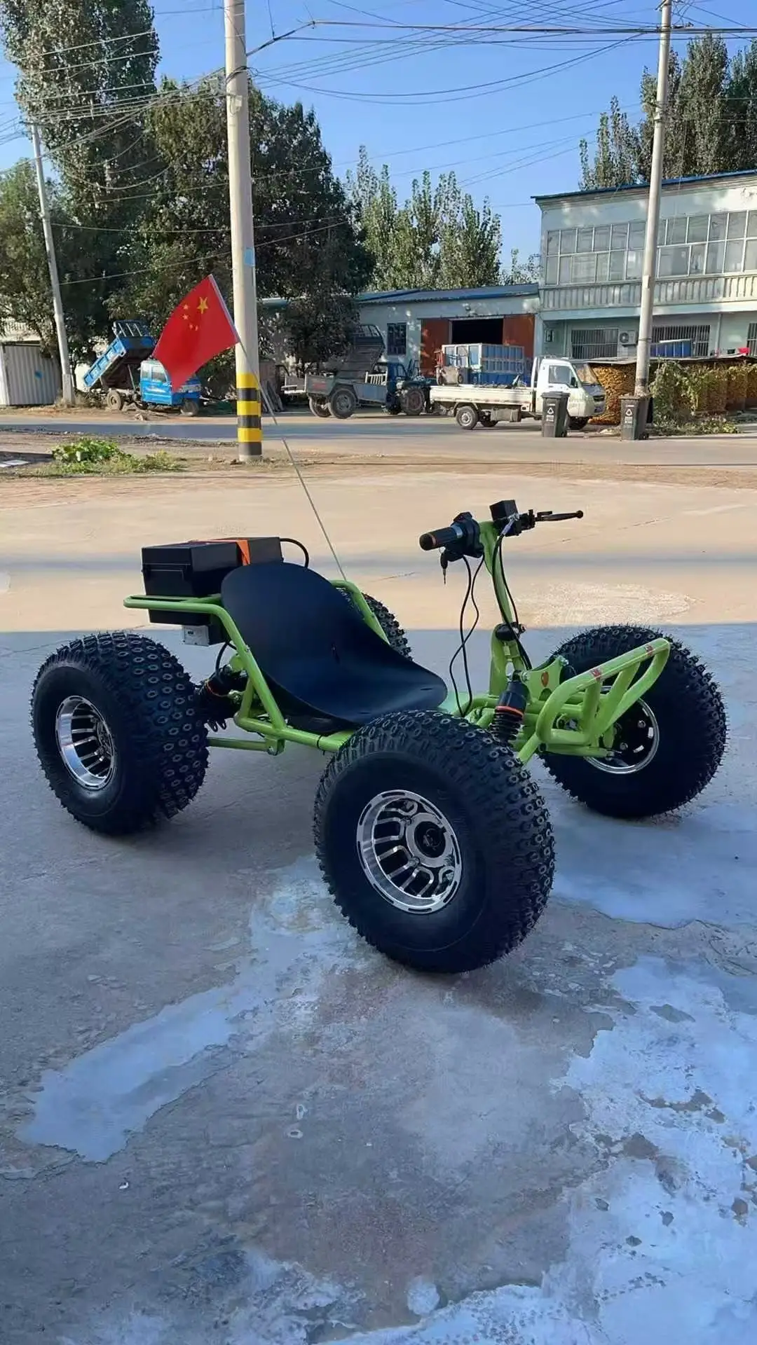 New Hot Selling Electric Racing Go-Kart 10-Inch Tires 1800W Differential Drive High-Powered Children And Adults Drift Go-Kart