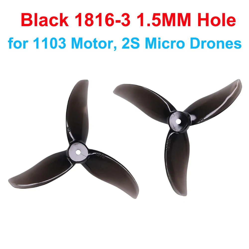 Gemfan (16CW+16CCW) 1816-3 Micro Freestyle Propeller passend für 1103 Brushless-Motoren für 2S Micro Freestyle Drohnen – Detail 7