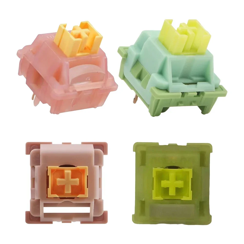 

70x для механической клавиатуры Outemu V2/V3, предварительно смазываемые бесшумные линейные переключатели для переключателей Outemu V2/V3 с глушительной накладкой