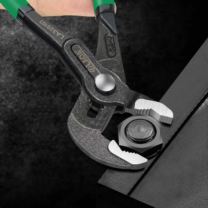 LAOA Quick Adjust Pump Pliers 7/10,V-Shaped Jaw Water Pump Pliers Pipe Clamp Gripping Tool for Plumbing Repair DIY view 5