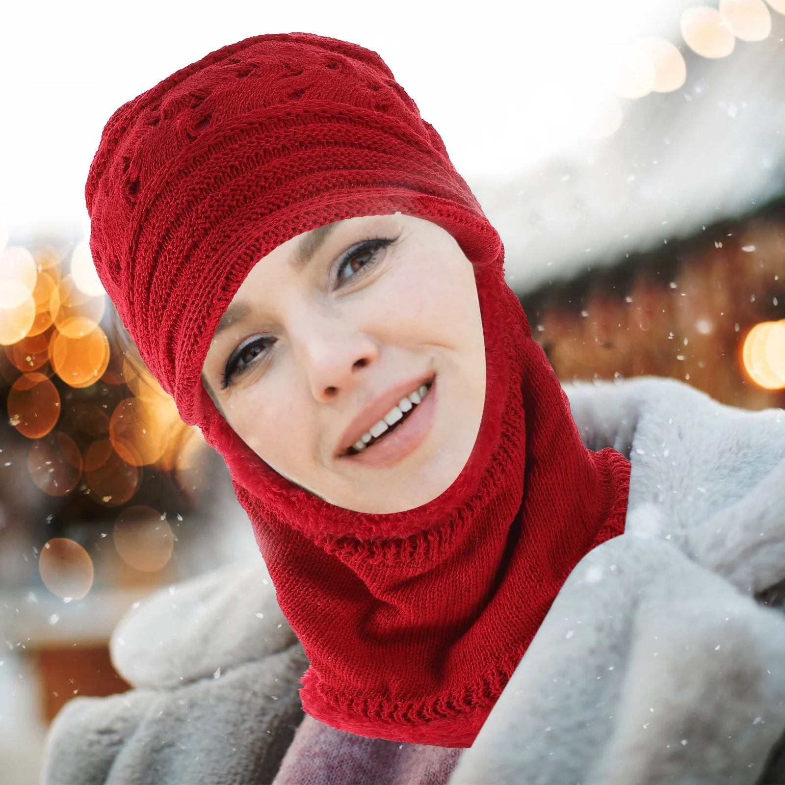 

Warm Hood Neck Warmer Man Balaclava Motorcycle Scarf Pipe for Men Hat Women Bandana Thermal Miss