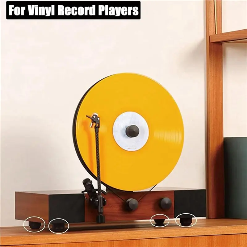 أقدام عزل مصدات نصف الكرة من السيليكون مقاس 1.25 بوصة A88Z، 8 عبوات من وسادات عزل مكبر الصوت غير القابلة للانزلاق، لمسامير مكبر الصوت الصغيرة