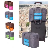 Korean Foldable Square Airplane The Tote Bag Waterproof Handbag Packing Cubes For Travel Oxford Cloth Weekend Travel Bag Luggage 2