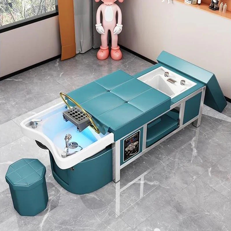 

Japanese Head Spa Beauty Salon Hair Spa Machine Japanese Scalp Treatment Water Bed Hoop Professional Makeup Chair Cama Cosmetic