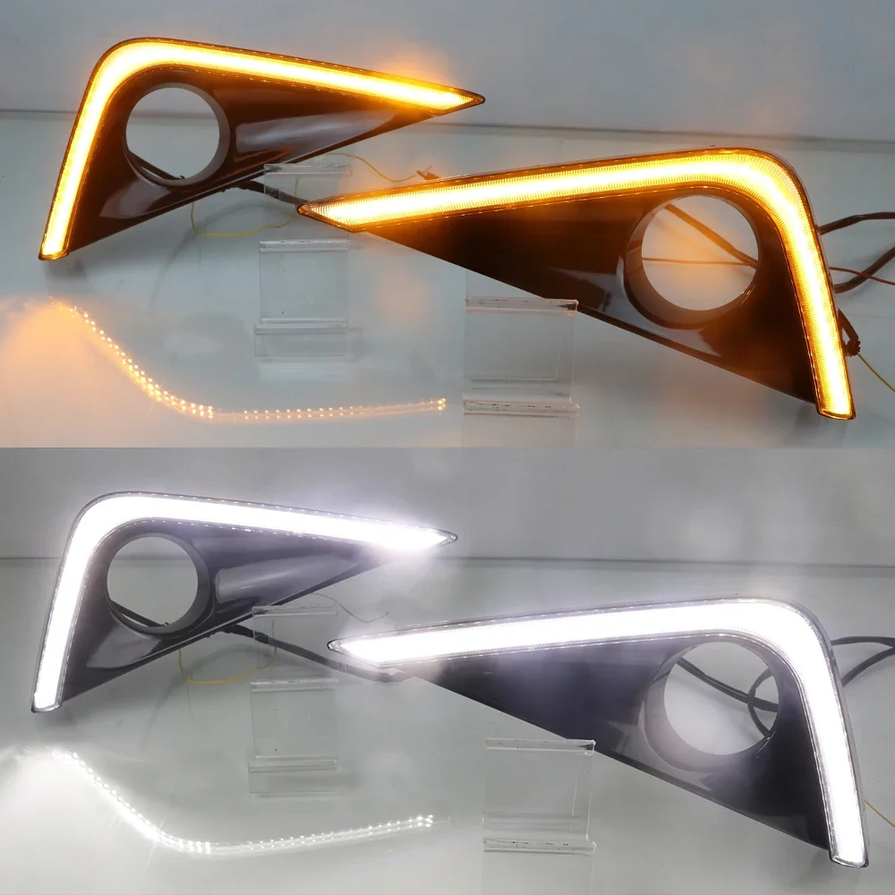 

1 Pair For Toyota Rush 2018 2019 2020 LED Daytime Running Light Car Accessories Waterproof 12V DRL Fog Lamp Decoration