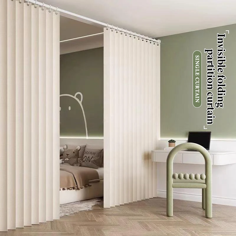 Thick Polyester Room Divider Curtain Privacy Blackout Partition Doorway Drapes Space Separator for Bedroom Dorm Apartment Living