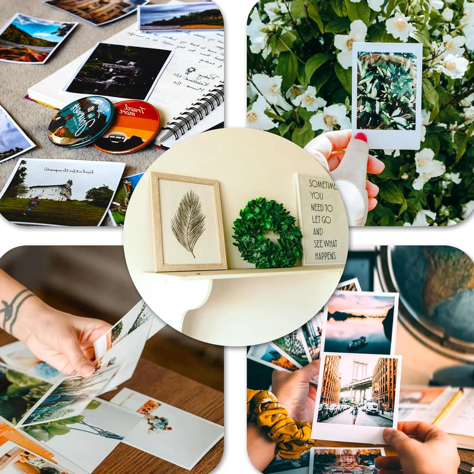 HUSPER 100 Sheets 3R Glossy Photo Paper 3.5x5 Inch 180/200/230Gsm Inkjet Compatible with Grey Back for Home Office Use