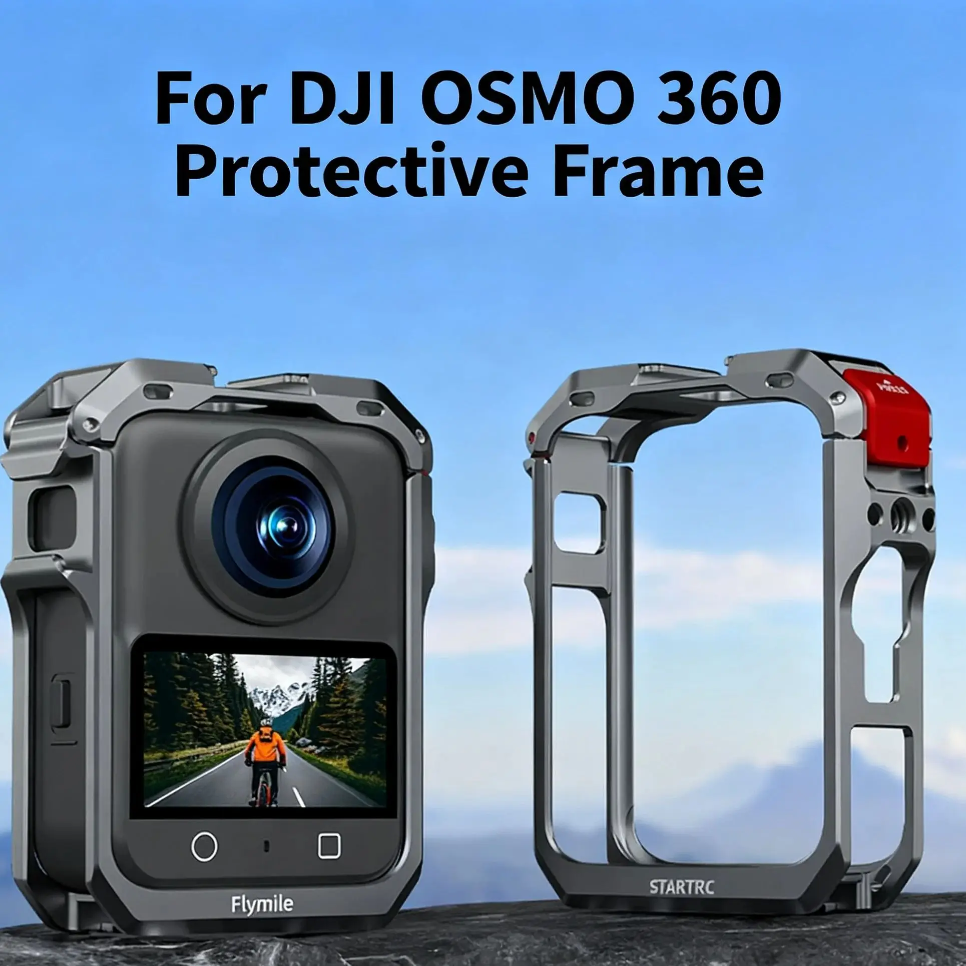 Für DJI OSMO 360 Panorama Kamera Kaninchen Käfig Expansion Adapter Kamera Schutz Rahmen mit Silikon Objektiv Kappe Für OSMO 360