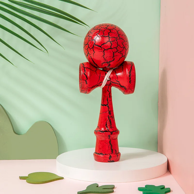 Legno Kendama Trick Ball Toy Indoor/Outdoor Fitness Ball Train Coordinazione occhio-mano Gioco tradizionale per bambini di catturare palla giocattolo