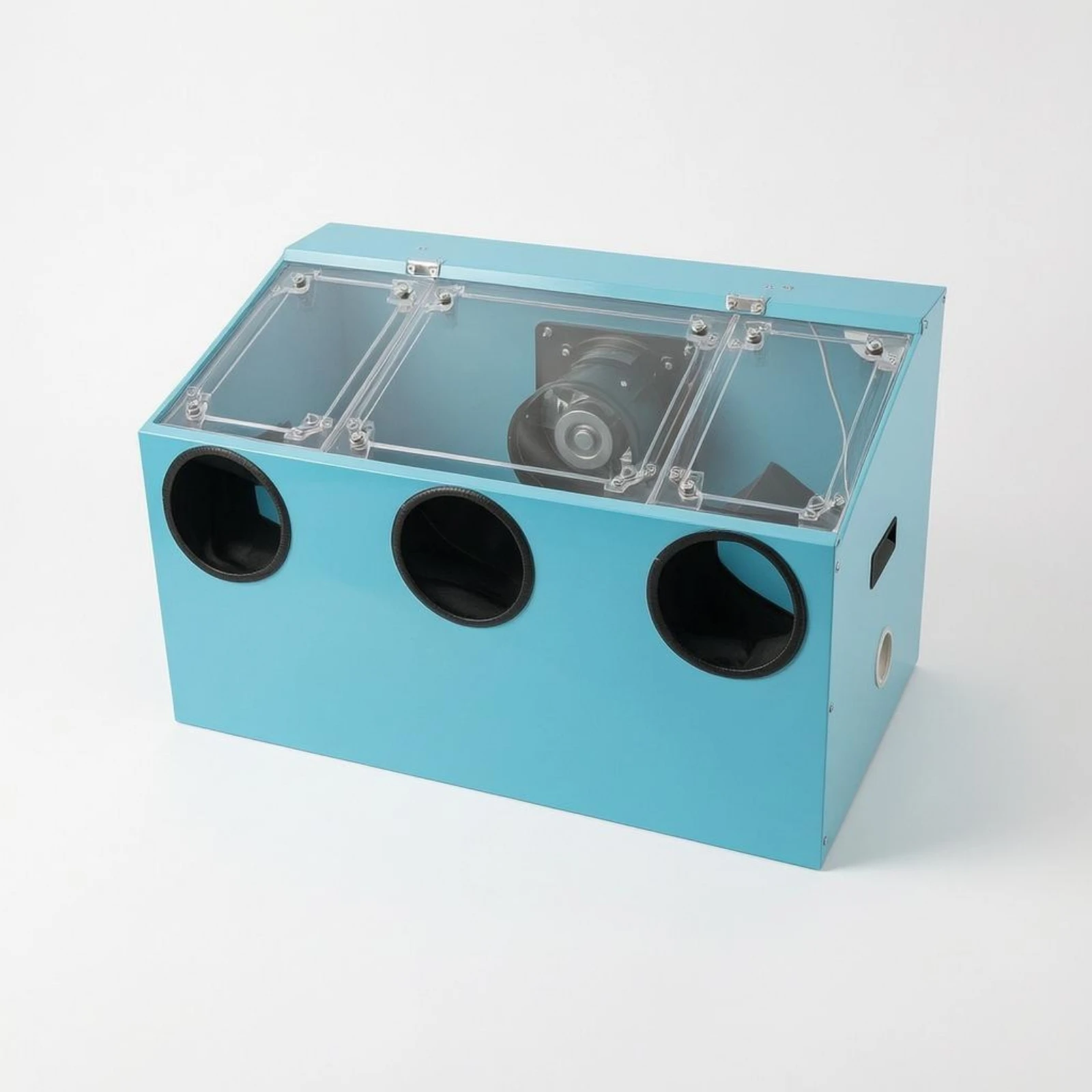 Fully Enclosed Dust Box Transparent Acrylic Grinding Machine Enclosure Box Polishing Dust Cabinet Side Handholds Workshop Tool