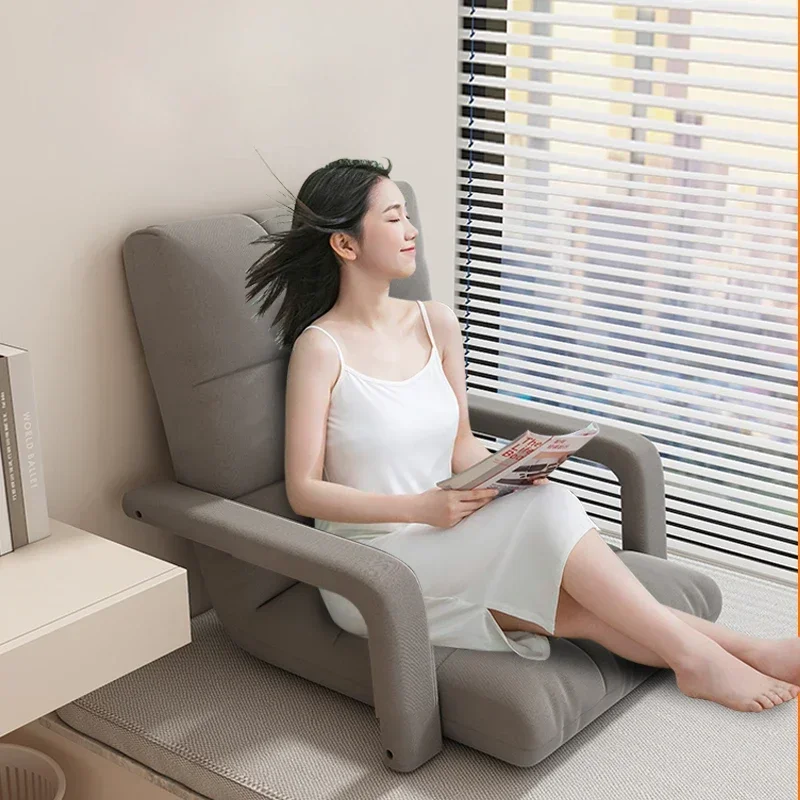 Household Goods Lazy Sofa, Bedroom Bay Window Sofa Leisure Chair, Reclining Single Sofa Balcony Tatami Leisure Sofa Chair