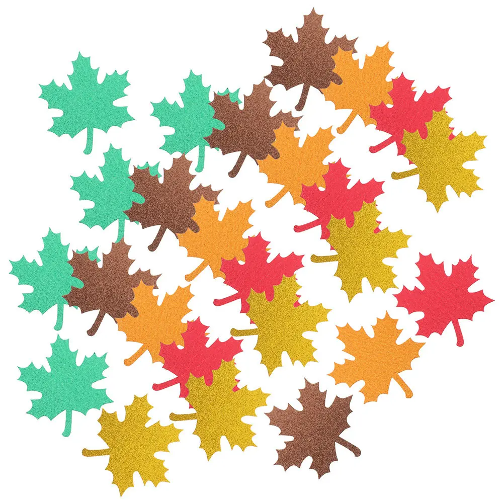 30Pcs Maple Leaf Paper Cuts Simple Elegant Fall Leaves Decor for Living Room Bedroom Classroom Maple Leaves Cutouts
