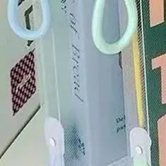 

1PC Art Transparent Hand Zip Folder Test Paper Storage Bag Student Handheld Cartoon With Clipboard Hard Shell Homework Holder