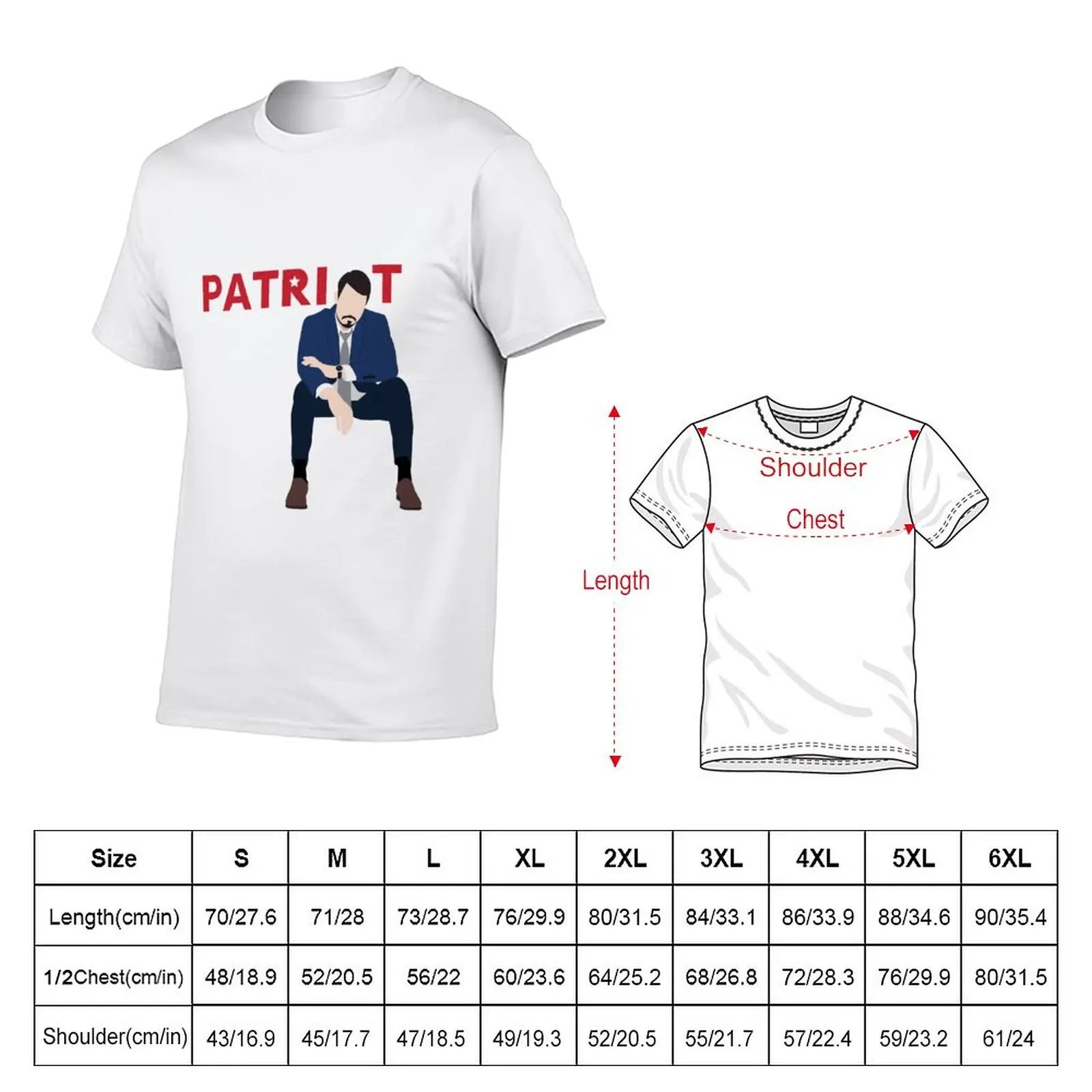 New Patriot - Amazon Prime TV Show T-Shirt man clothes Short sleeve tee blank t shirts mens white t shirts