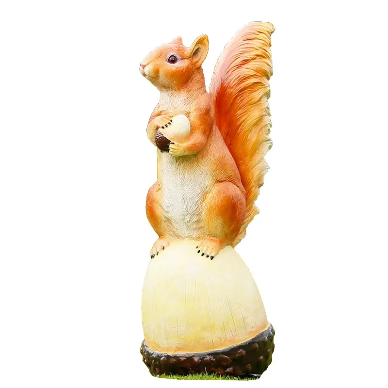 

Outdoor garden flower garden landscape decoration sketch fiberglass animal sculpture simulation squirrel pendant resin