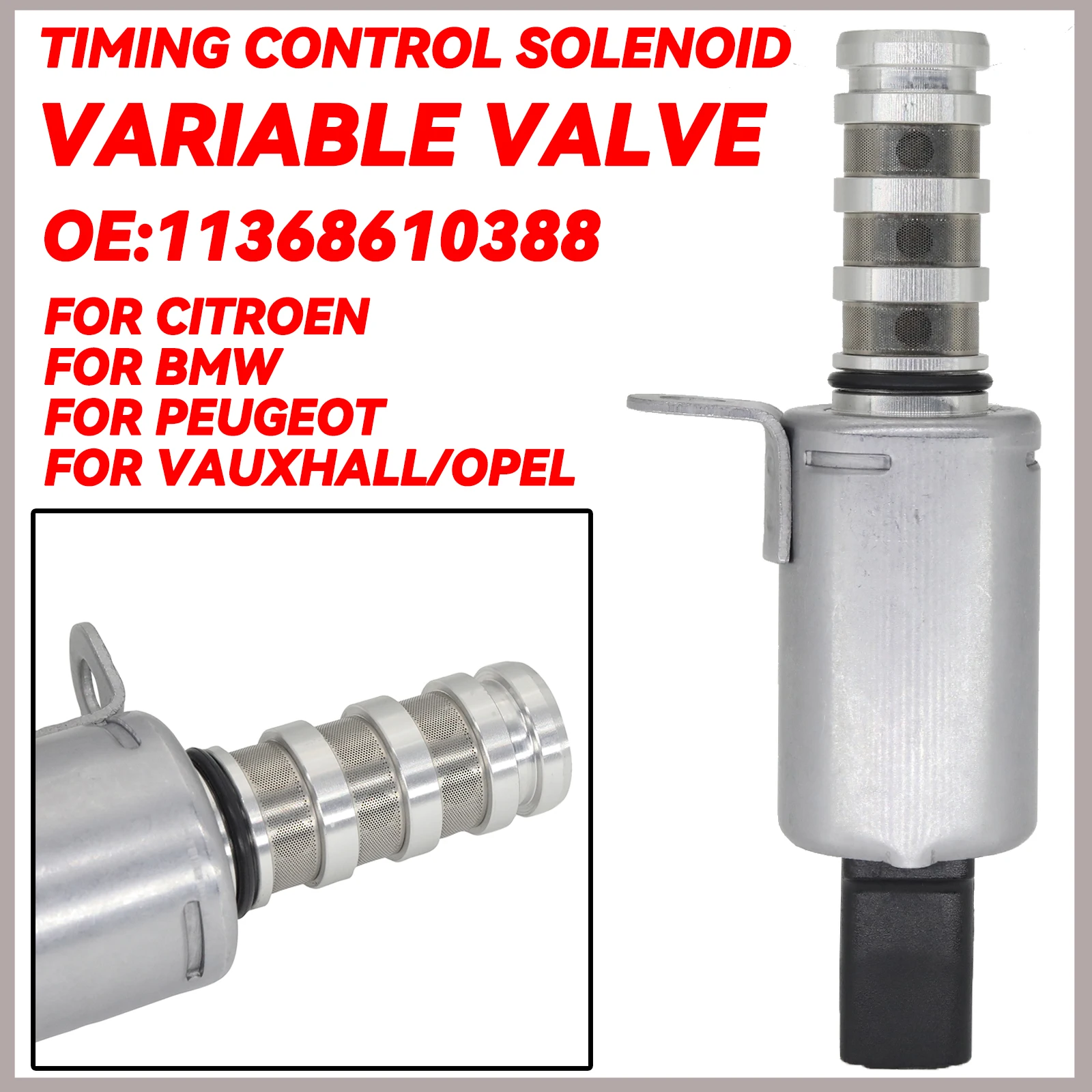 Variable Valve Timing VVT Solenoid VVT For Peugeot F20 F30 MINI R55-R61 N12 N13 N14 N16 N18 DS Citroen Berlingo Vauxhall/Opel