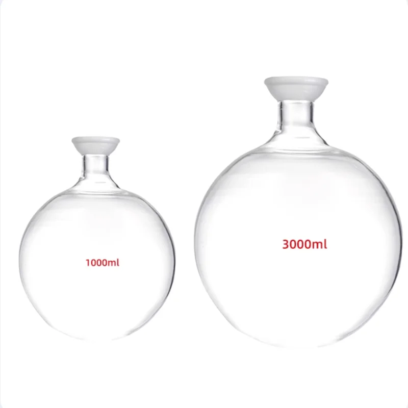 Glass ball ground round bottom flask rotary evaporation instrument accessories receiving bottle 250ml500ml2000ml3000ml