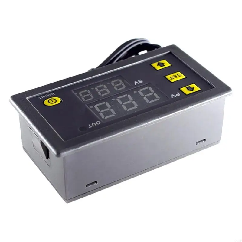 20CE W3230 LED Digital Temperature Controller Heat Management Device for Homebrew and Incubator Use, ABS Housing