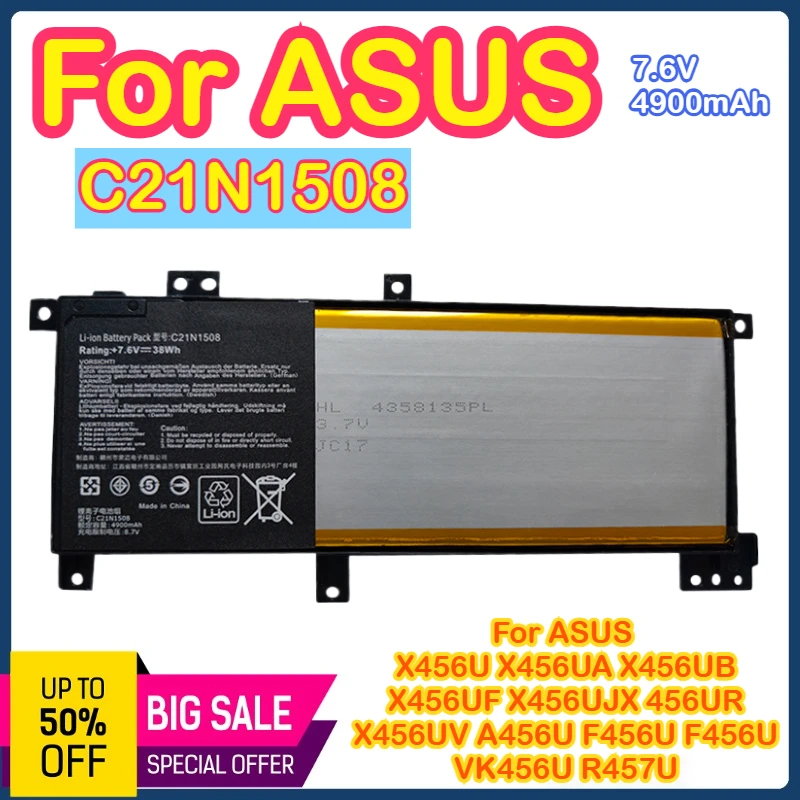 

C21N1508 For ASUS C21N1508 X456U A456U F456U K456U R457U Laptop Battery