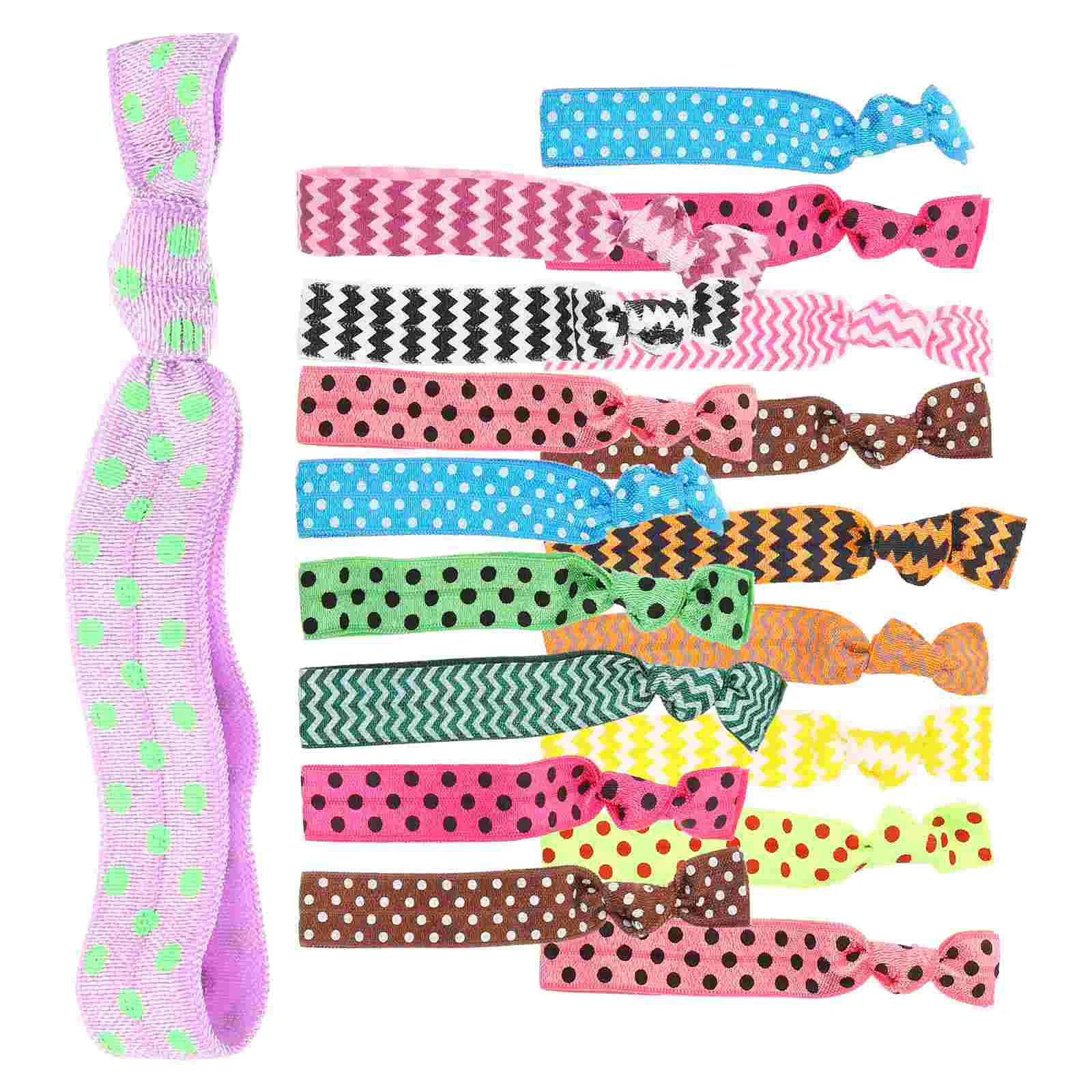 

20 Pcs Ribbon Hair Ropes Bulk Ties for Women Elastic Silk Giveaway Ribbons Fabric