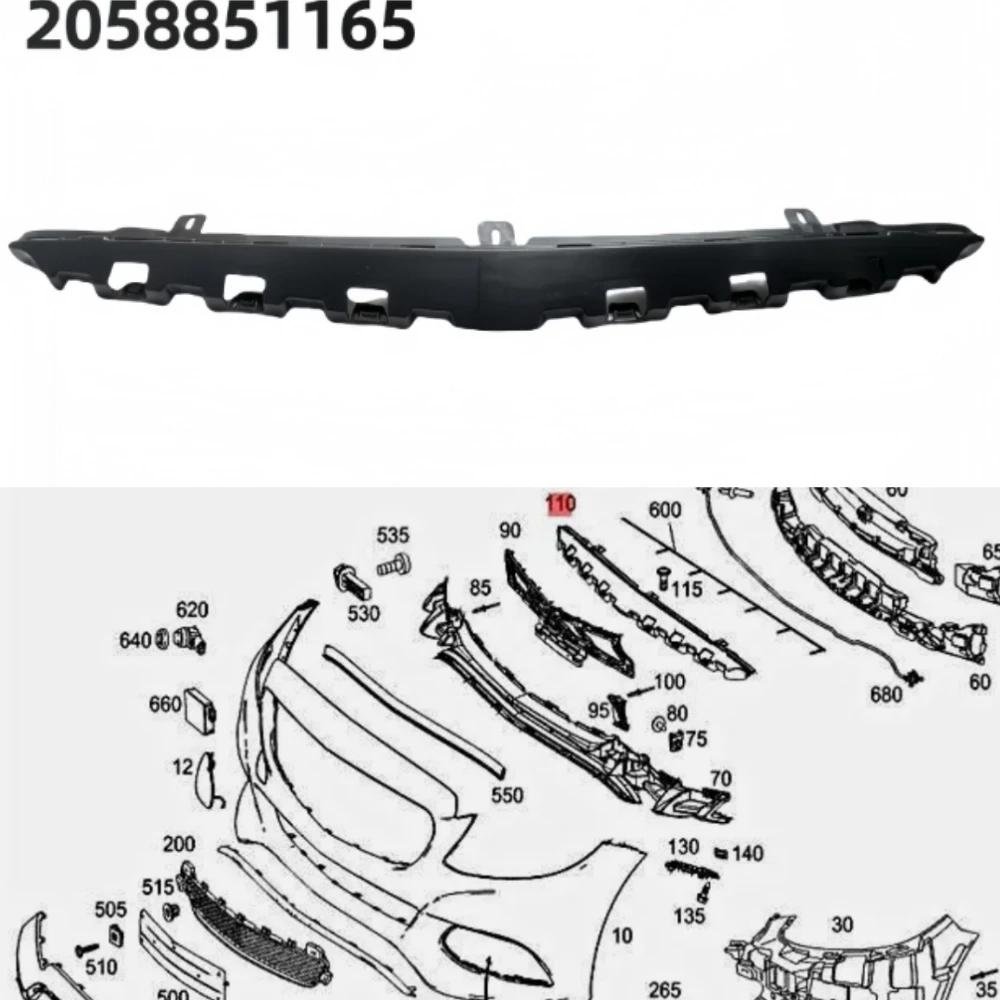 

Front bumper bracket A2058851165 For Mercedes Benz C-Class W205 C300 C200 2015-2018