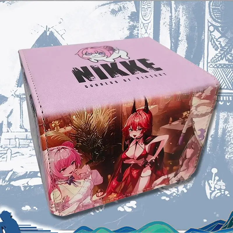 

Nikke: The Goddess of Victory Doro WS PTCG DIY Large Capacity Leather Card Box Anime Game Collection Card Storage Box 10*8*7.5cm