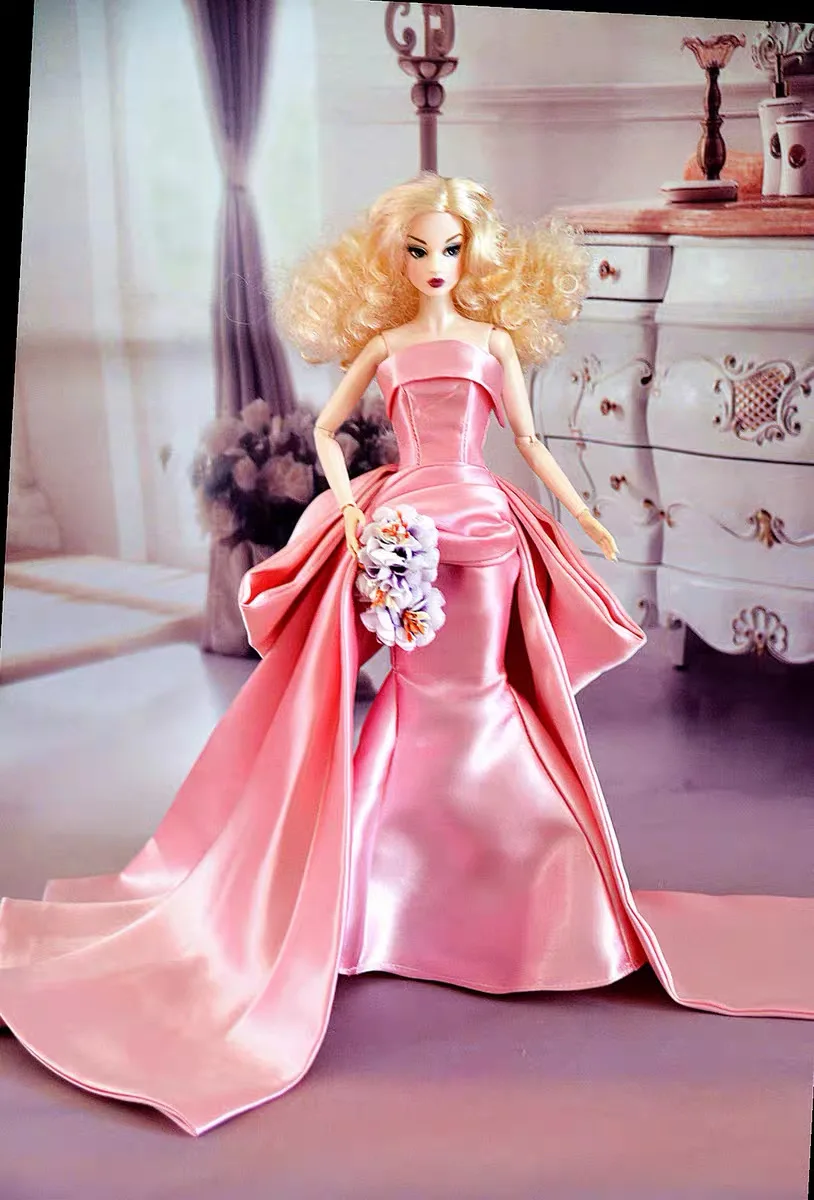 

2026 New 1/6 Supermodel Doll Clothes Accessories Unique Design Fashion Senior Sense Evening Gown Dresses For 30cm Doll Toy Gifts
