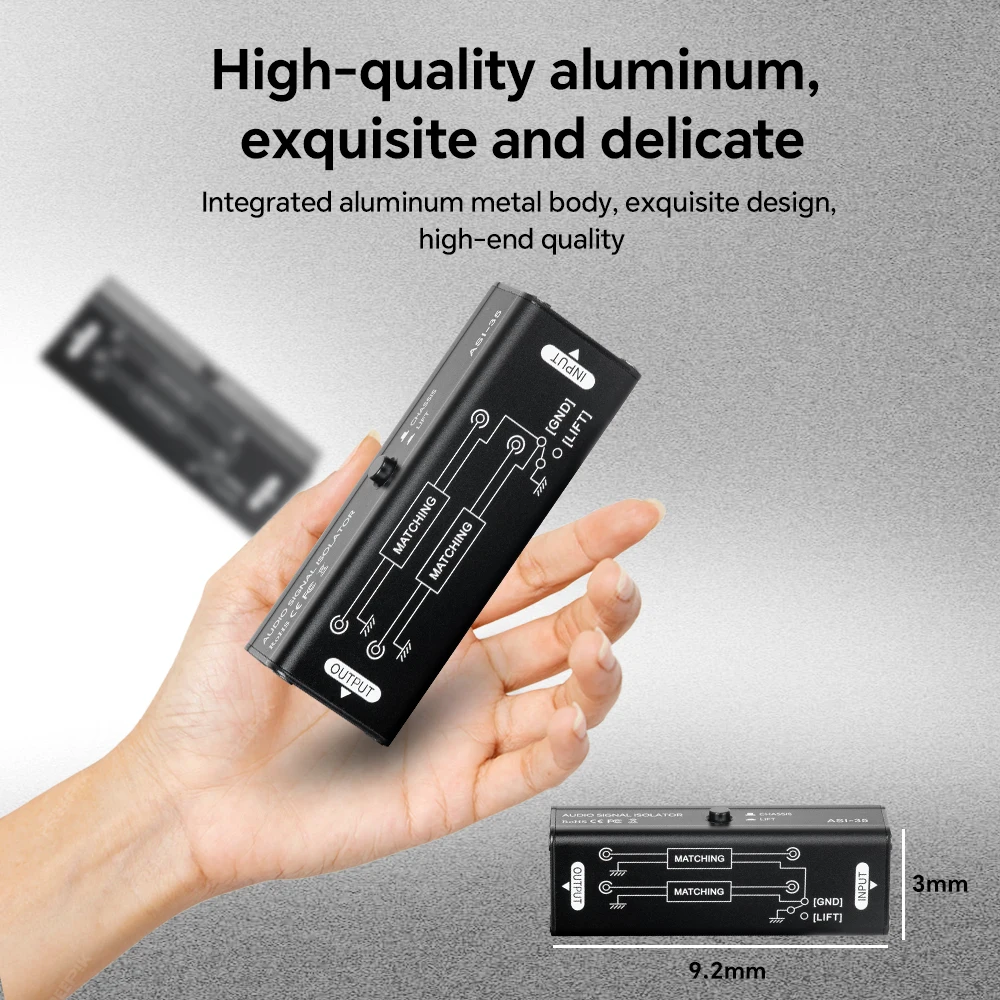 المحمولة 3.5 مللي متر aux الأرض حلقة المعزل المهنية هوم مزيل الصوت إشارة المعزل مرشح الضوضاء الملحقات الموسيقية