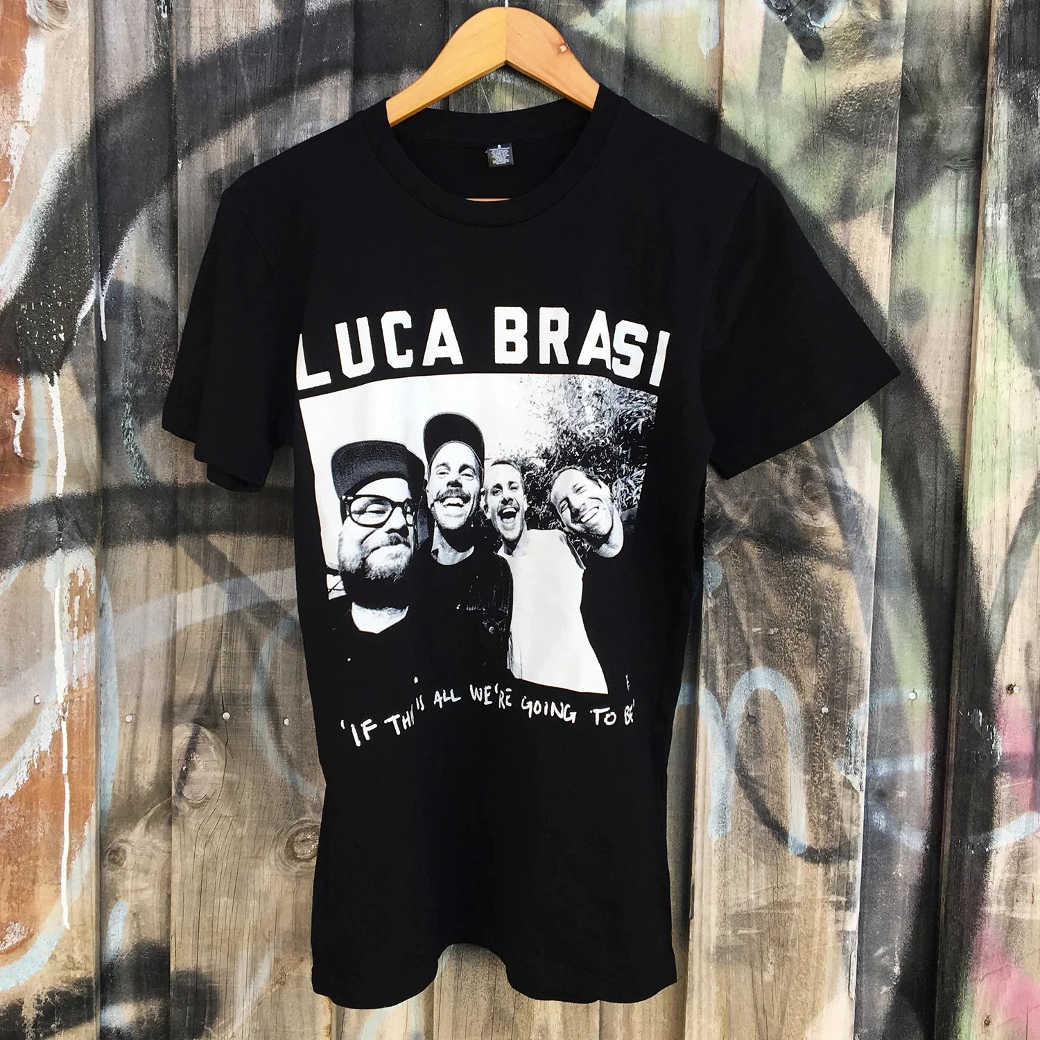 ‌LUCA BRASI  Men's T-Shirts Goth Lost Souls Printed Unisex Short Sleeve T Shirt Fashion Cotton T Shirt Summer Tops Hip Hop