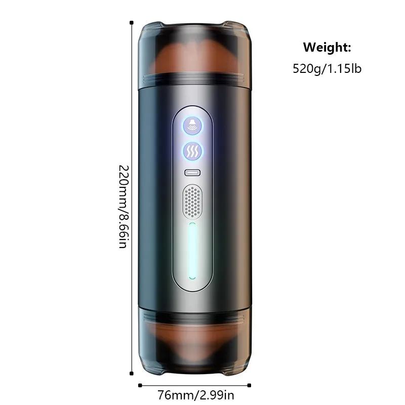 Stroker masculin automatique avec simulation de pipe : tasse vibrante et poussée pour l'entraînement de l'endurance, jouet sexuel électrique pour hommes 18+