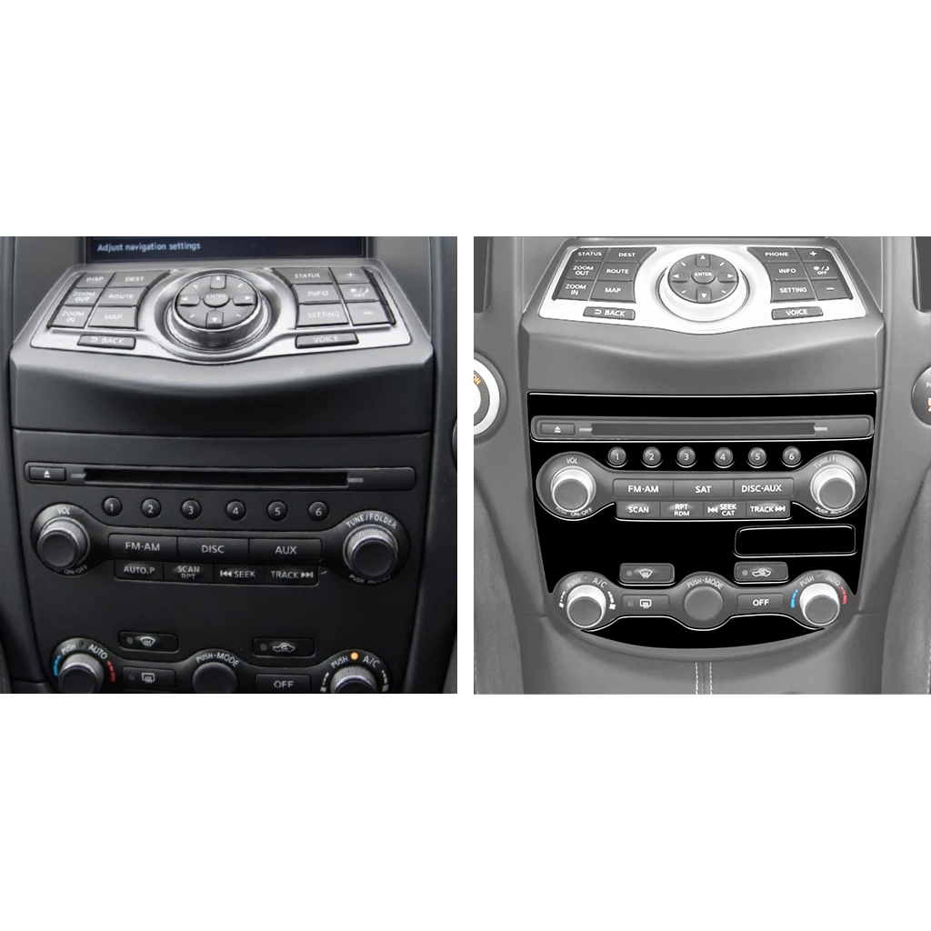 Jet Black Stickers For Nissan 370Z Z34 2009-2020 Speedometer Decorative Trim Car Interior Cover Mouldings Parts