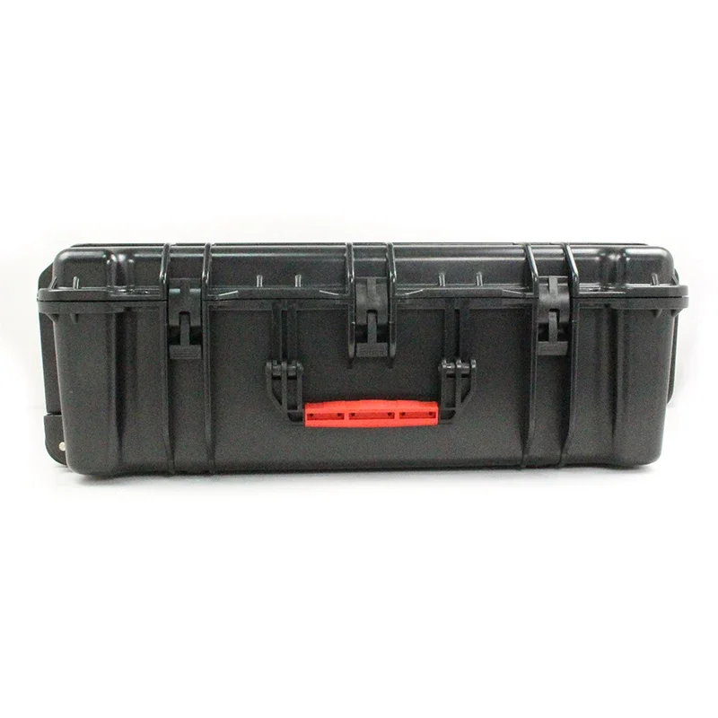 Portable large plastic waterproof handle tool boxes with tools