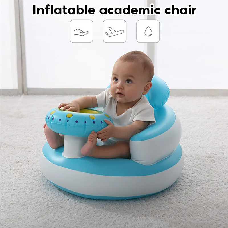 Siège gonflable pour bébé, pompe à Air intégrée, Support arrière pour bébé, canapé, siège de soutien pour bébé, chaise pour tout-petits, cadeau assis