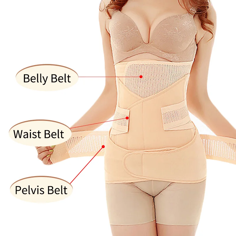 3in1 Belly Abdomen Pelvis Postpartum Belt Body Recovery Belly Slim After Childbirth Waist Delivery After Waist Trainer Corset