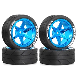 RC Wheels and Tires Metal Wheel Rims for Tamiya TT01 TT02 XV01 TA06 A959 PTG2 HPI KYOSHO PTG2 1:10 Street Touring Drift Car