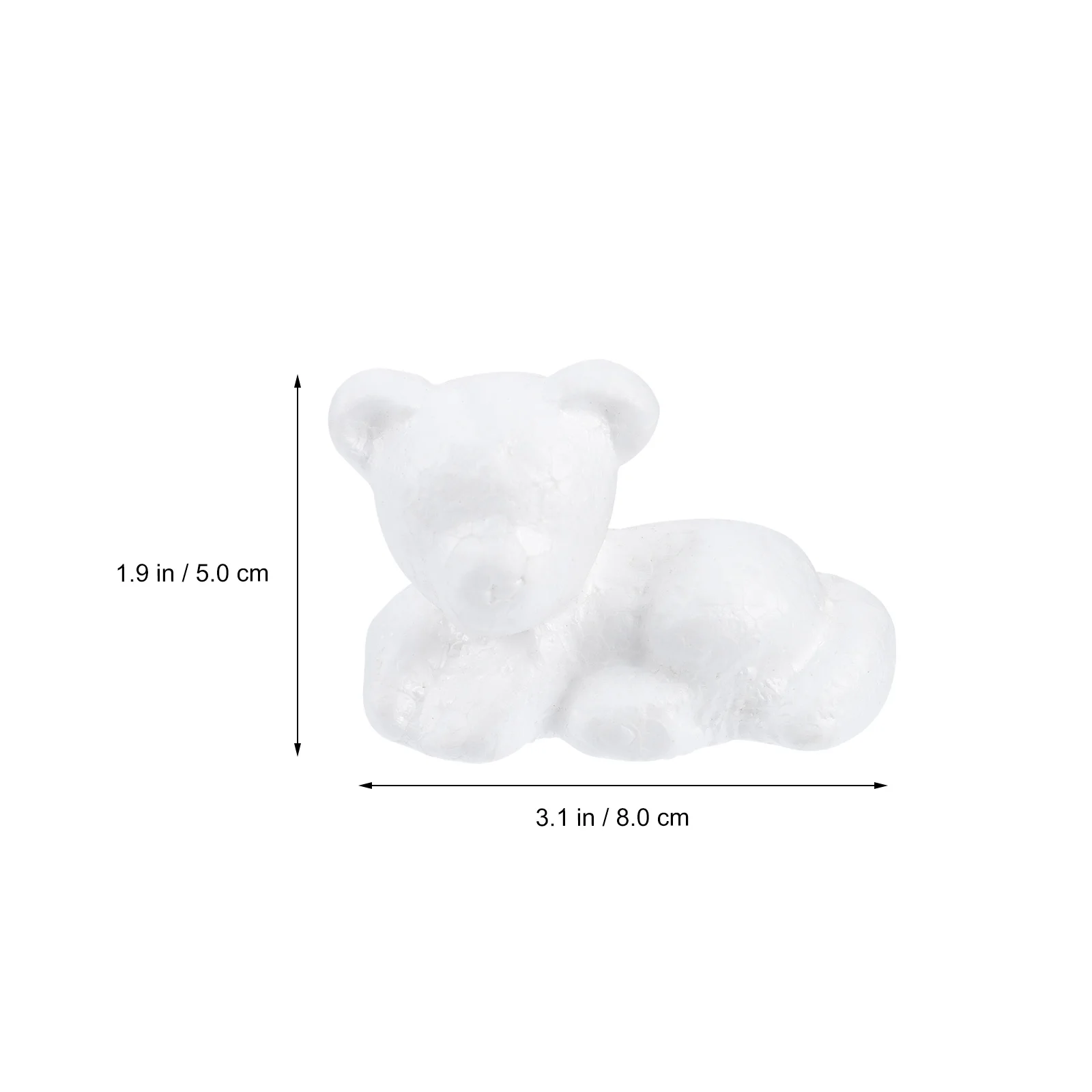 

40pcs Tiger Accessories 8cm DIY Animal Crafts Kids Educational Toy Safe Material Art Baby Animal Paint Toy Toys