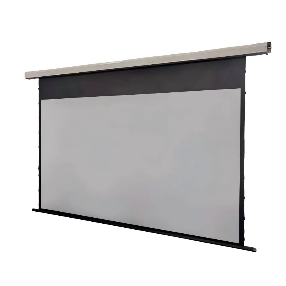 202684 100 120 150 200 Inch Motorized Electric Projector Screen ALR Black Grid Screen Projection Screen for Home Officepromote s